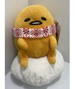 Sanrio GUDETAMA HOLIDAY SCARF  8” Soft Plush Stuffed Toy New With Tags - £8.36 GBP