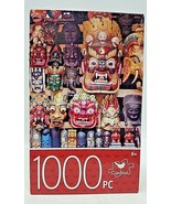 CardinalColorful WoodenMasks 1000 Piece Puzzle/Box Jigsaw Puzzles SEALED... - £11.04 GBP
