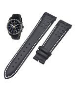 Sportura SNAE67 7T62-0KV0 21mm Black Leather Watch Strap For Seiko - $34.99
