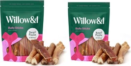 Willow&amp;I Bully Sticks Bundle - 6 Inch Bully Sticks, 25 Pack &amp; 6 Inch Bul... - £68.22 GBP