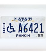 2017 United States Mississippi Rankin County Disabled License Plate A6421 - €12,88 EUR