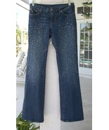 Rare BEBE Jeans~Size 27~CRYSTAL DETAILED~Drop Dead Gorgeous~Very Gently ... - £21.52 GBP