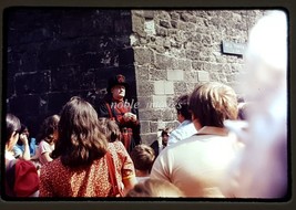1971 London Tower with Beefeater and Tourists Color Slide - £2.77 GBP
