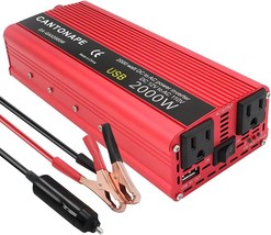 Cantonape 1000W/2000W(Peak) Dc 12V To 110V Ac Power Inverter, And Truck - $77.98