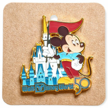 Mickey Mouse Disney Loungefly Pin: Walt Disney World 50th Retro Castle - $19.90
