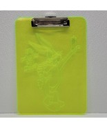 Vintage 1999 Looney Tunes Bugs Bunny Neon Green Yellow Clipboard What&#39;s ... - £32.62 GBP