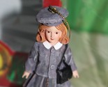 Effanbee Doll Company F068 Red Hair Doll With Hat Purse Christmas Orname... - £15.58 GBP