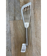 Cook&#39;s Essentias Fish Turner Spatula Stainless Steel w Gray/Silicon Edge... - £10.08 GBP
