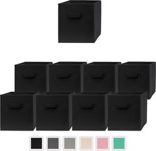 Pomatree Storage Cubes - 11 inch Cube Storage Bins (9 Pack) | Foldable Cubby - £33.74 GBP