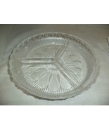 Heavy Divided Glass Dish - $374.91 MXN