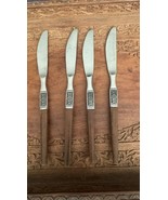 Ekco Eterna LA JOYA Butter Knives 4 Stainless Synthetic Wood Handle Silv... - €20,14 EUR