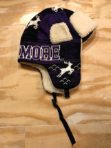 Baltimore Purple/Black Sherpa Hunter O/S Winter Design Cap w/Ear Flaps - $16.17
