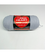 Vintage Red Heart Super Saver Yarn - 341 Light Grey NEW 8oz. Skein NO DY... - $9.44 CAD