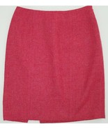 Linda Allard Ellen Tracy Pink 100% Wool Skirt Size 8 Petite 8P Lined Rea... - $19.75