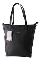 Bench Hayne Shopper BLXA0806 Black Faux Leather Reflective Shopping Bag ... - $44.99
