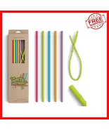 Flexible and Durable Multicolor Silicone Straws for 24-40 oz Tumblers - ... - $391.15 MXN