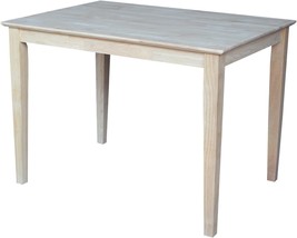International Concepts Solid Wood Top Table With Shaker Legs, Standard Height - £290.95 GBP