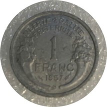 1957 france 1 franc Nice Coin - £0.55 GBP