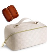 Travel Makeup Bag,Large Capacity Cosmetic Bag for Women,Portable Waterproof - £11.67 GBP