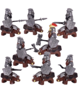 The HobbitBattle Dwarf Warriors riding Booar Mount Custom Minifigures To... - £60.18 GBP