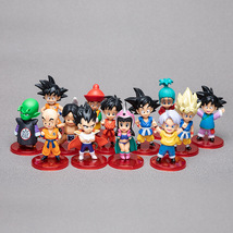 13pcs/set Anime Dragon Ball Z Characters Cute Version Figure Model Toys - £19.65 GBP