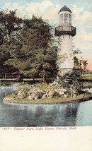 Detroit Michigan Mi~Palmer Park Light HOUSE~1900s Postcard - £4.13 GBP