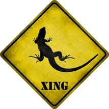 Lizard Xing Novelty Metal Crossing Sign - £21.54 GBP