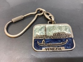 Vintage Keyring Venezia Keychain Italiy Ancien Porte-Clés Venice ~ Pirogue Boat - £8.22 GBP
