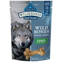  Treats Wild Bones Large Dental Chews Grain-Free Dog Bones For Large Dog... - $43.86