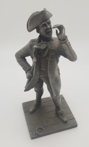 Primary image for Franklin Mint Fine Pewter 4" Military Metal Figurine Sea Captain Vintage 1975