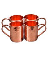 16oz-Hand Hammered Straight Pure Copper Moscow Mule Mug (4) - £28.51 GBP