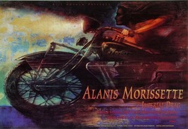 Alanis Morissette Poster Imperial Trascinamento Giugno 1996 Greco Theatr... - $45.07