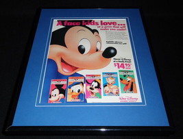 1987 Disney Mickey Mouse Donald Duck Framed 11x14 ORIGINAL Advertisement - £27.18 GBP