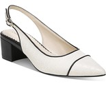 Charter Club Women Pointed Toe Slingback Heels Bryann Size US 5M White C... - $31.68