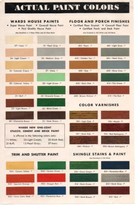 Wards Actual Paint Color Swatches Print Ad 2A - $11.40