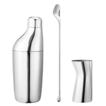 Sky by Georg Jensen Stainless Steel Bar Set with Shaker, Spoon & Jigger - New - $197.01