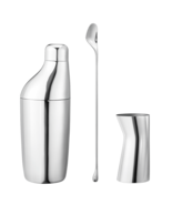 Sky by Georg Jensen Stainless Steel Bar Set with Shaker, Spoon &amp; Jigger ... - £154.92 GBP