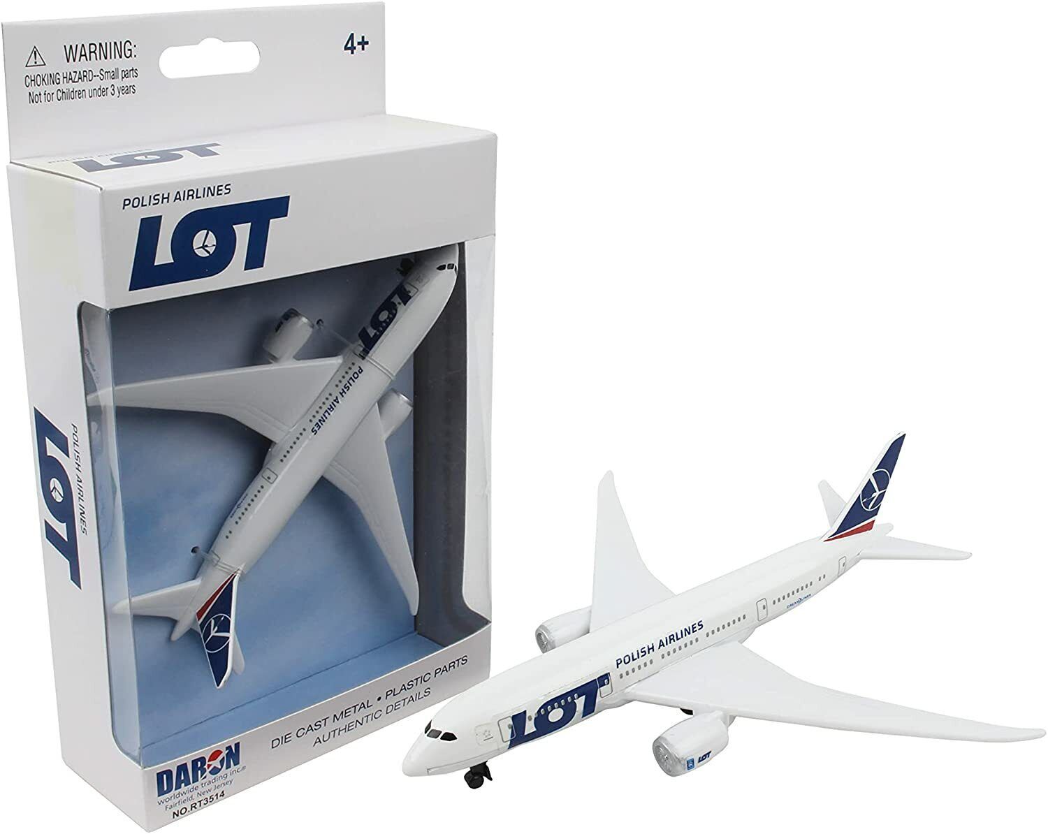 5.75 Inch Boeing 787 LOT Polish Airlines Diecast Model APPROX 1/388 Scale - $19.79
