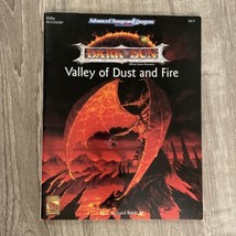 RARE Advanced D&amp;D 2nd Edition Dark Sun Valley of Dust &amp; Fire No Map VG+ Free S&amp;H - £39.12 GBP