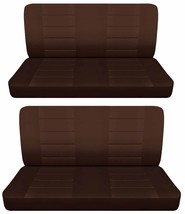 Fits 1950 Ford Tudor 4 door sedan Front and Rear bench seat covers brown - £102.65 GBP