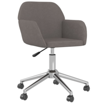 vidaXL Swivel Office Chair Dark Gray Fabric - £98.31 GBP