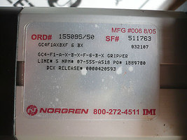  New Norgren GC4-F1-A-X-B-X-F-6-B-X Pnuematic Gripper - $53.36