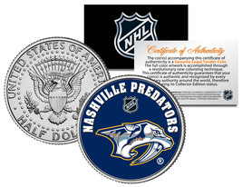 Nashville Predators Nhl Hockey Jfk Kennedy Half Dollar U.S. Coin * Licensed * - £6.73 GBP