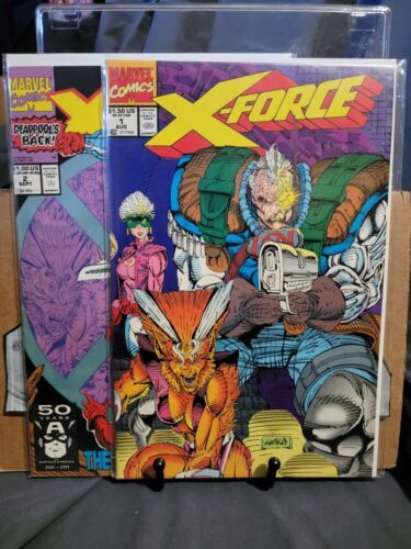 X-Force #1 &amp; 2 With Card - Marvel Comics 1991 - $7.92