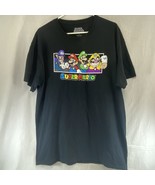 Super Mario T-Shirt Luigi Wario Waluigi Men&#39;s Size L Nintendo Graphic Tee - £5.63 GBP
