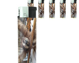 Cute Sloth Images D5 Lighters Set of 5 Electronic Refillable Butane  - $15.79