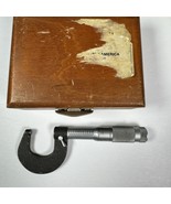 Brown &amp; Sharpe 0-1&quot; Micrometer W/ Box Vtg - $942.26 MXN