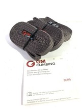 QTY-3 GM CLIMBING 16mm X 24 Inch Gray Nylon Climbing Sling Runner  22KN ... - £29.57 GBP