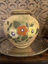 VTG  9” Handcrafted Traditional Philippino Clay Art Pottery Vase - £32.55 GBP