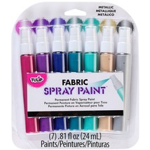 Tulip Fabric Spray Paint Mini Pack .81oz 7/Pkg-Metallic (Pack of 1) - $924.57 MXN